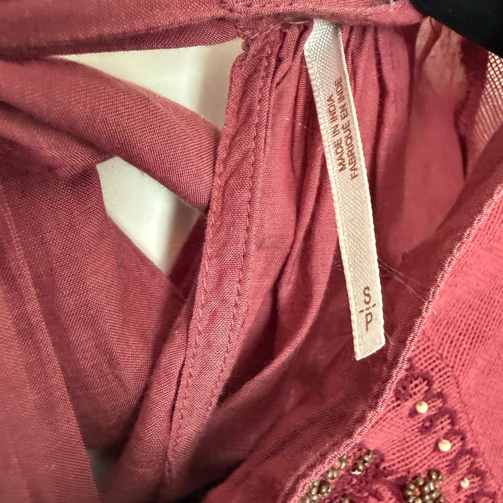Free People Have It My Way embroidered top is a long-sleeve blouse. Size S. - Picture 6 of 9